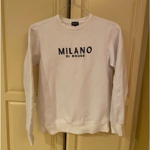 White Milano Di Rouge sweatshirt xs. Excellent condition,